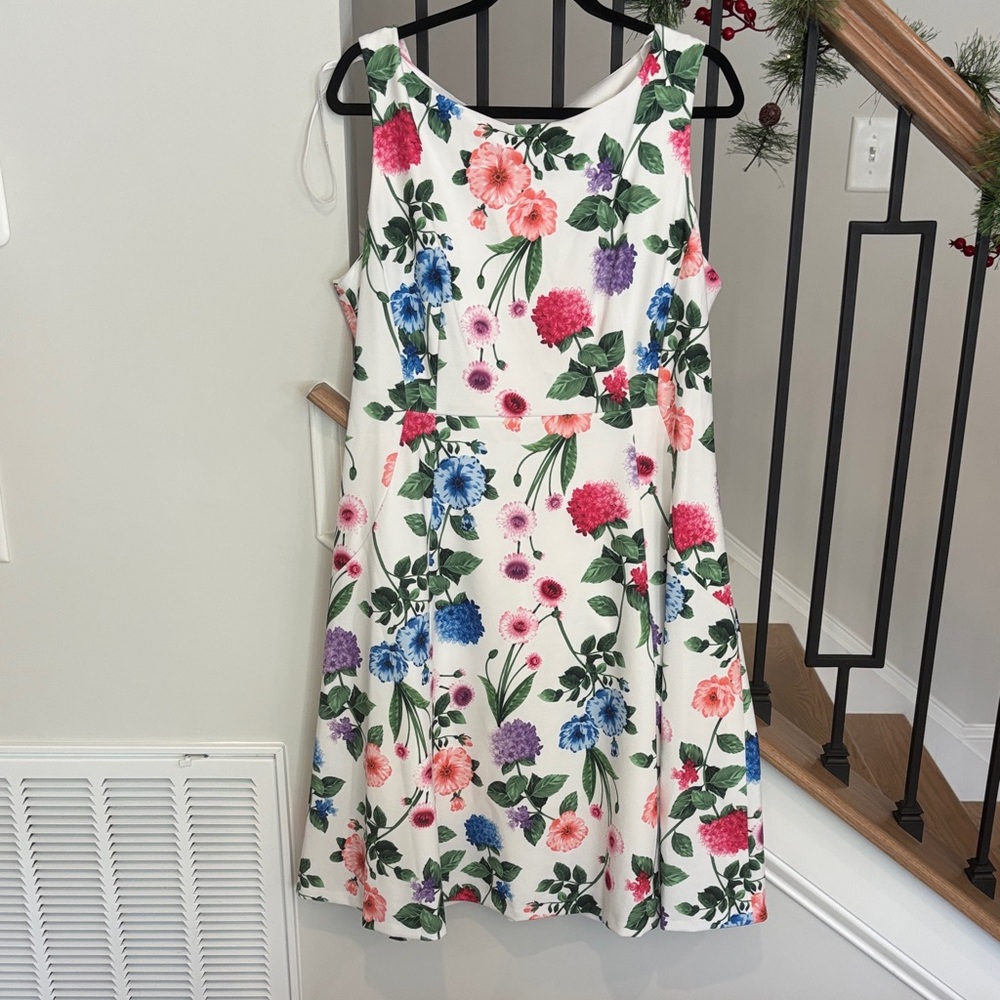 Calvin Klein Multicolor Floral Midi Dress Size16